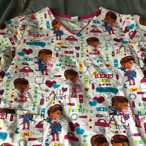 Doc McStuffins scrub top